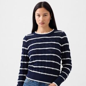 Gap Pointelle Sweater Blue & White (70)